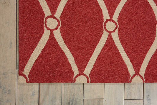 Nourison Home Portico Red Contemporary