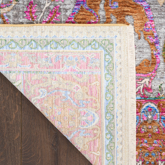 Nourison Home Vintage Harmony Pink Multicolor Contemporary