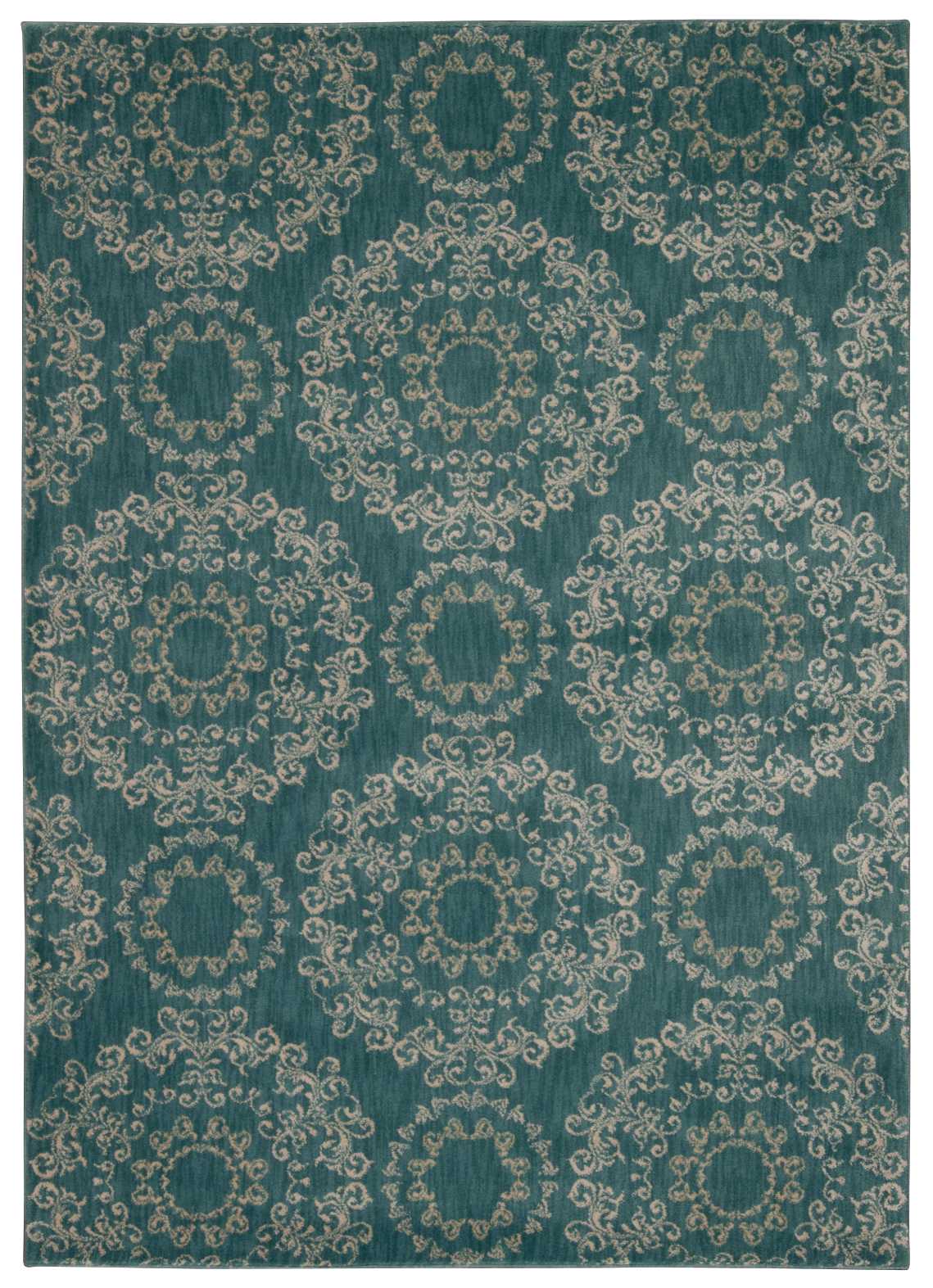 Nourison Home Tranquility TNQ03 Aqua Transitional Power-loomed Rug