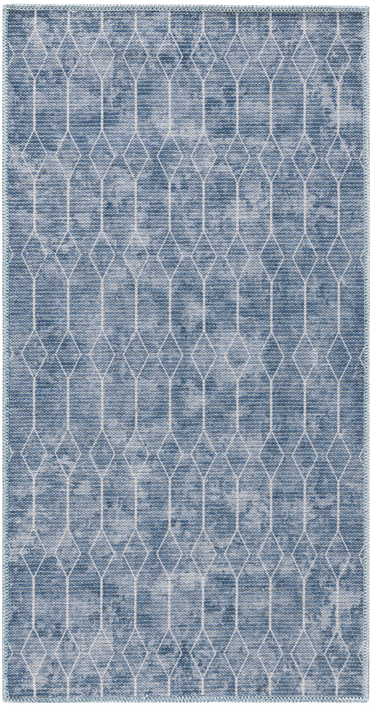 Nourison Home New Concept Washables SR107 Blue Contemporary Machine Woven Rug