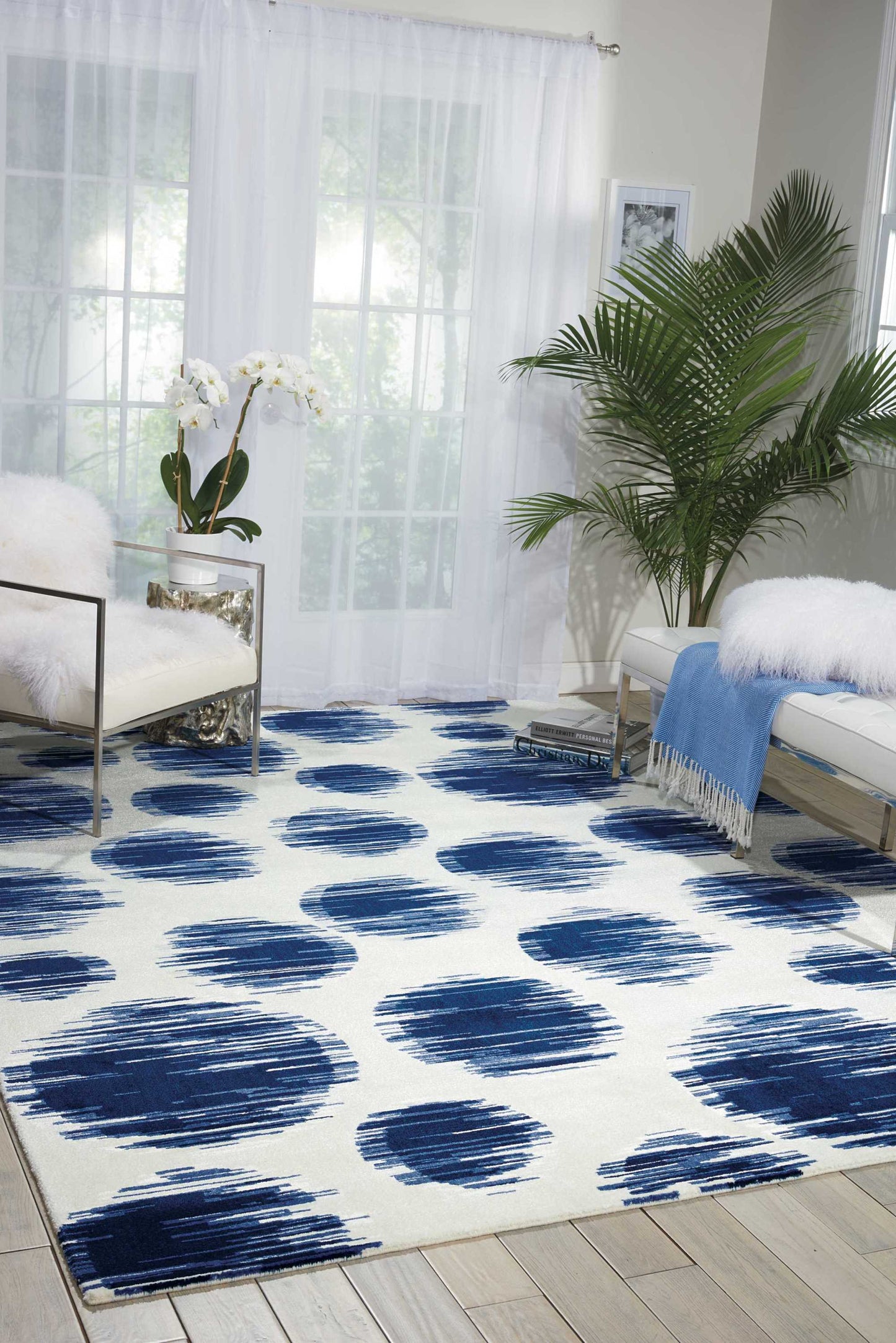 Nourison Home Twilight Ivory Blue Contemporary