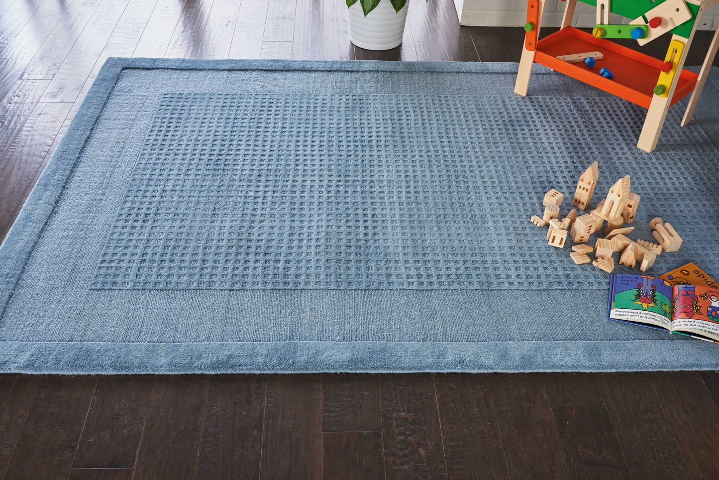 Nourison Home Westport WP30 Blue Transitional Loomed Rug