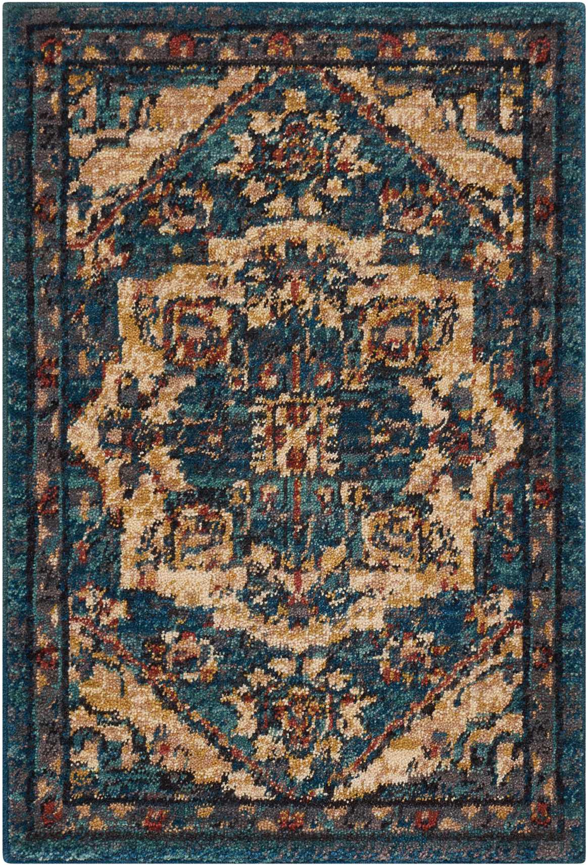 Nourison Home Nourison 2020 NR206 Teal Traditional Loomed Rug