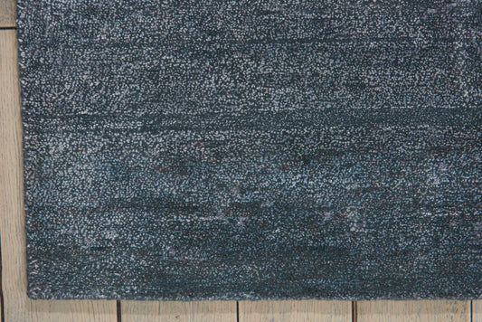 Nourison Home Silk Shadows Blue Stone Transitional