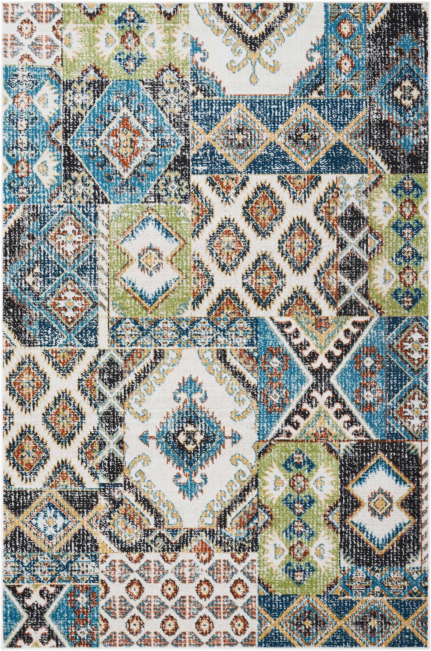 Nourison Home Aria AR018 Indigo Traditional Power-loomed Rug