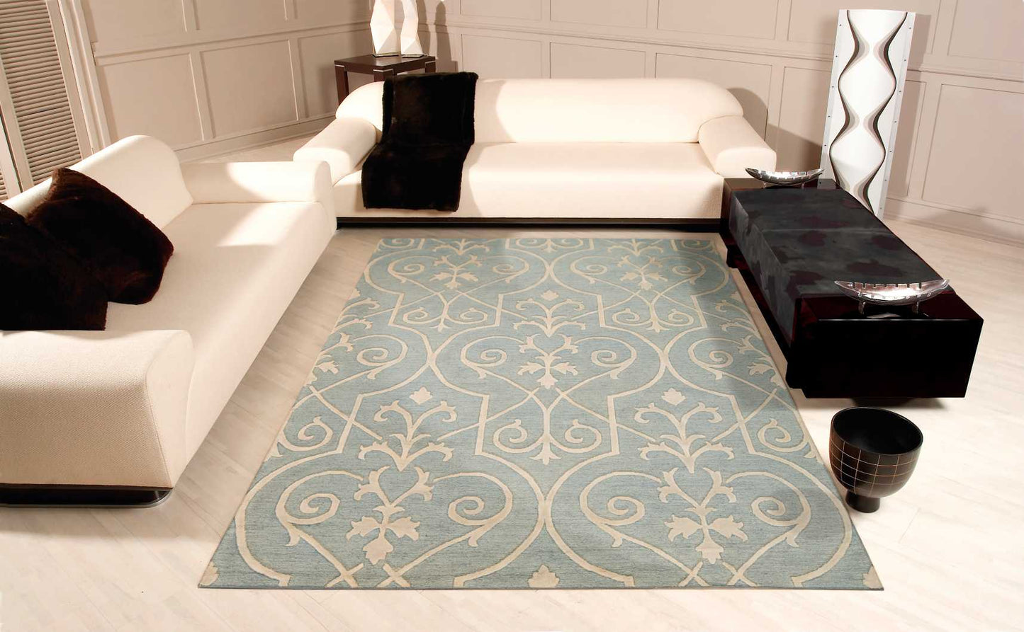 Nourison Home Ambrose Blue Transitional