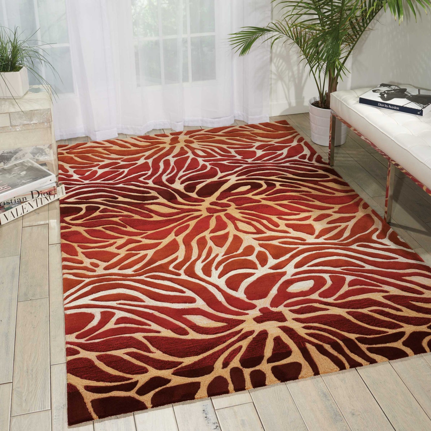 Nourison Home Contour Flame Contemporary