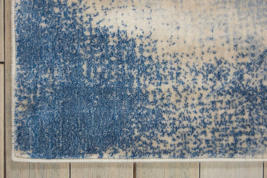 Nourison Home Somerset Ivory Blue Contemporary