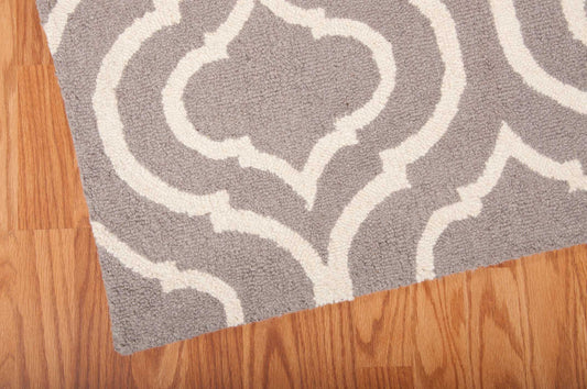 Nourison Home Linear Silver Transitional