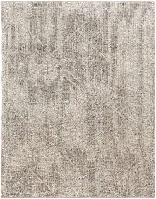 Feizy Alford 6921F Ivory Modern/Scandinavian/Natural Hand Knotted Rug