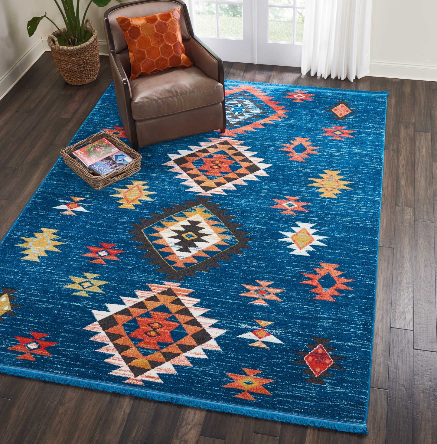Nourison Home South Western Blue Transitional