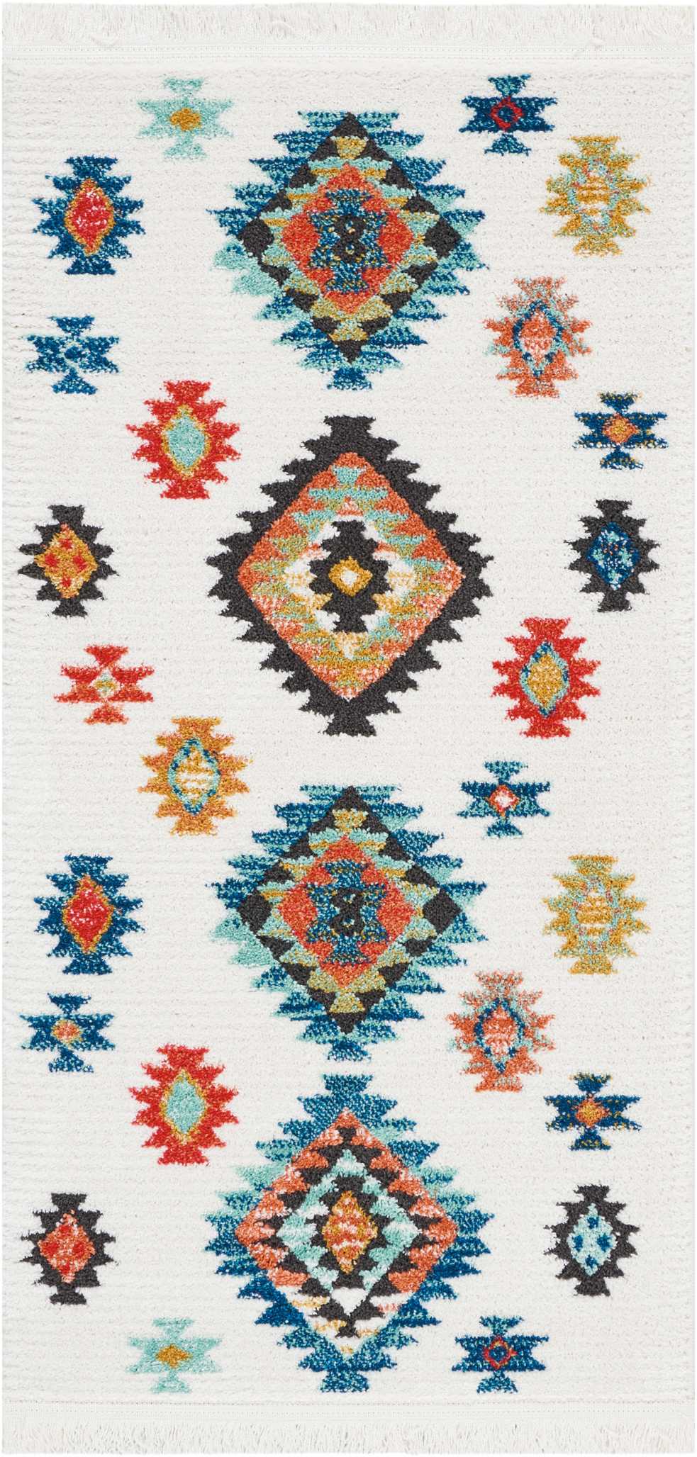 Nourison Home South Western NAV07 White Transitional Power-loomed Rug
