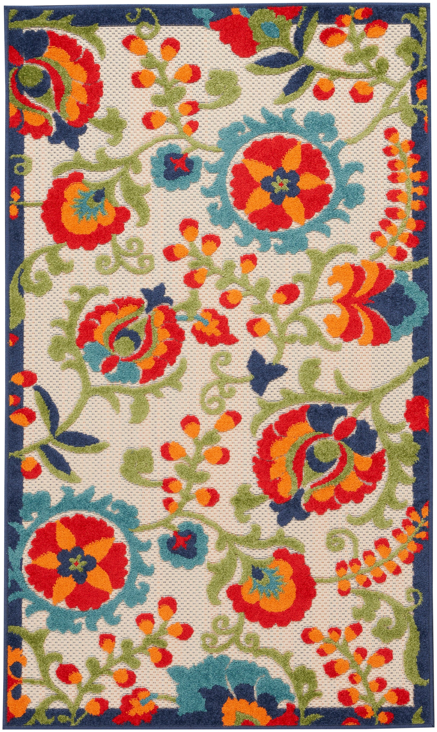 Nourison Home Aloha ALH17 Multicolor Contemporary Power-loomed Rugs