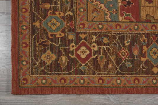 Nourison Home Living Treasures Rust Traditional