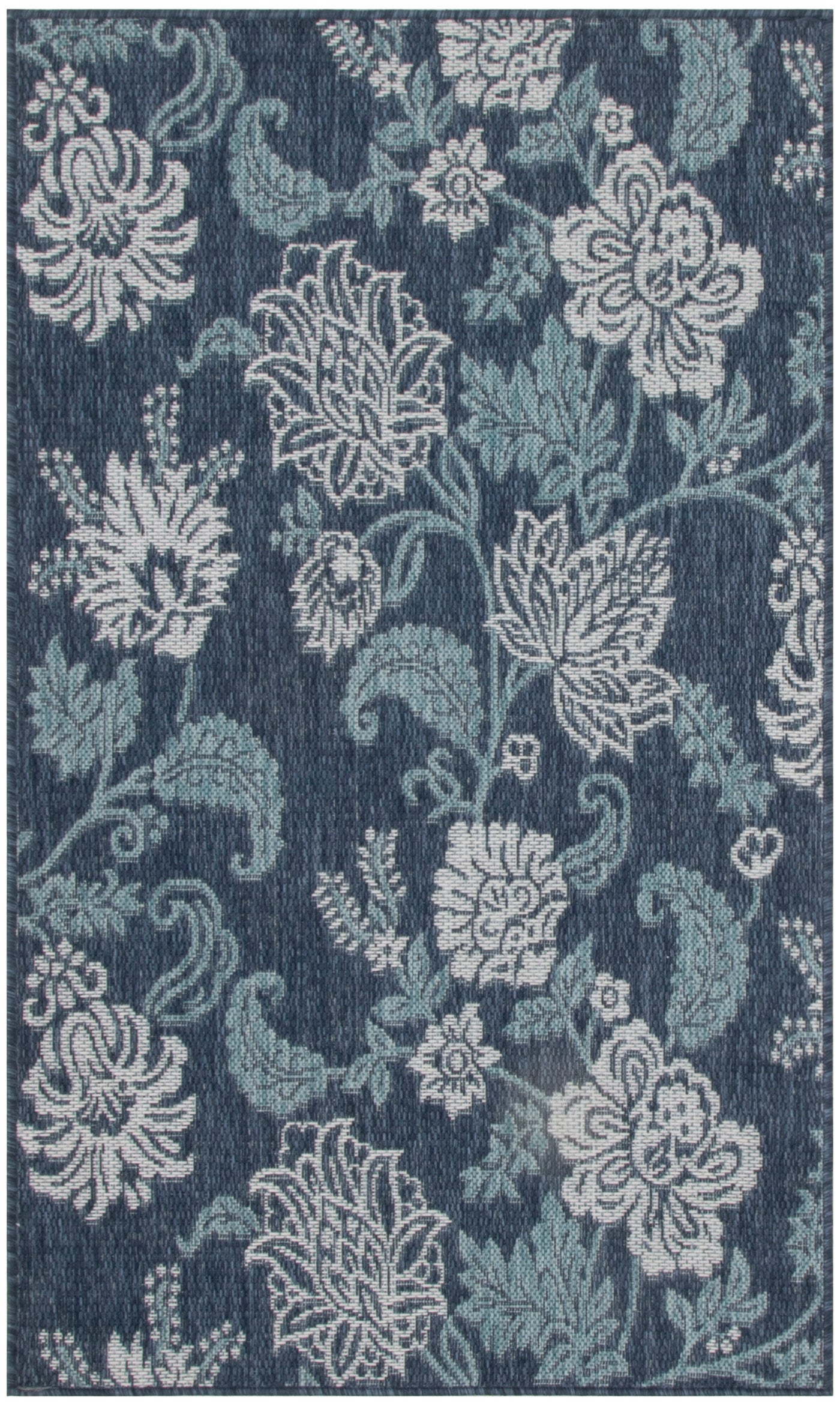 Nourison Home Garden Oasis GOA03 Navy Contemporary Power-loomed Rug