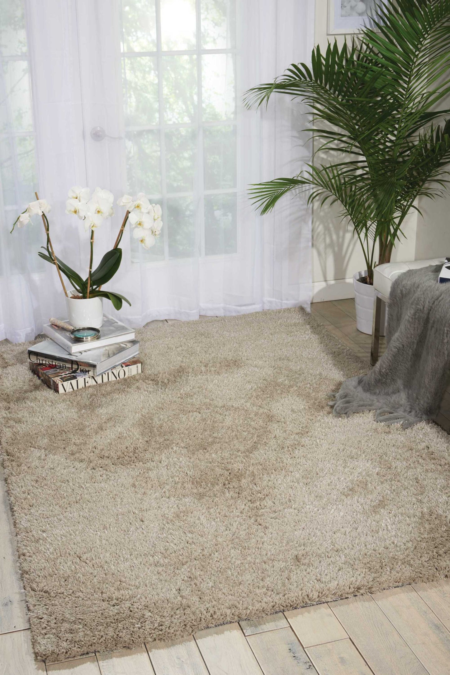 Nourison Home Zuma Silver Contemporary