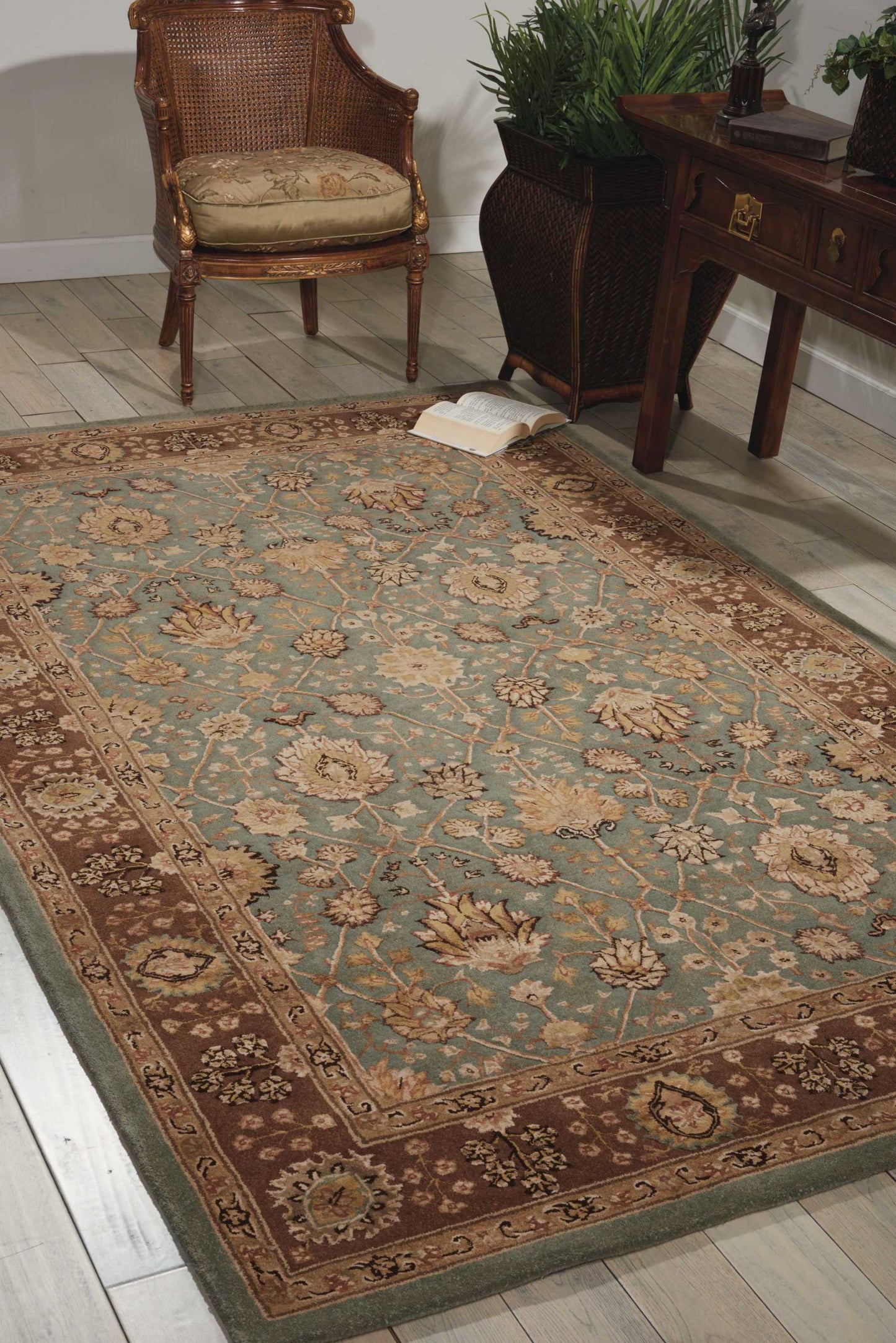Nourison Home Nourison 3000 Light Blue Traditional