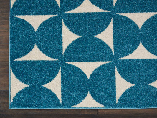 Nourison Home Harper Blue Contemporary