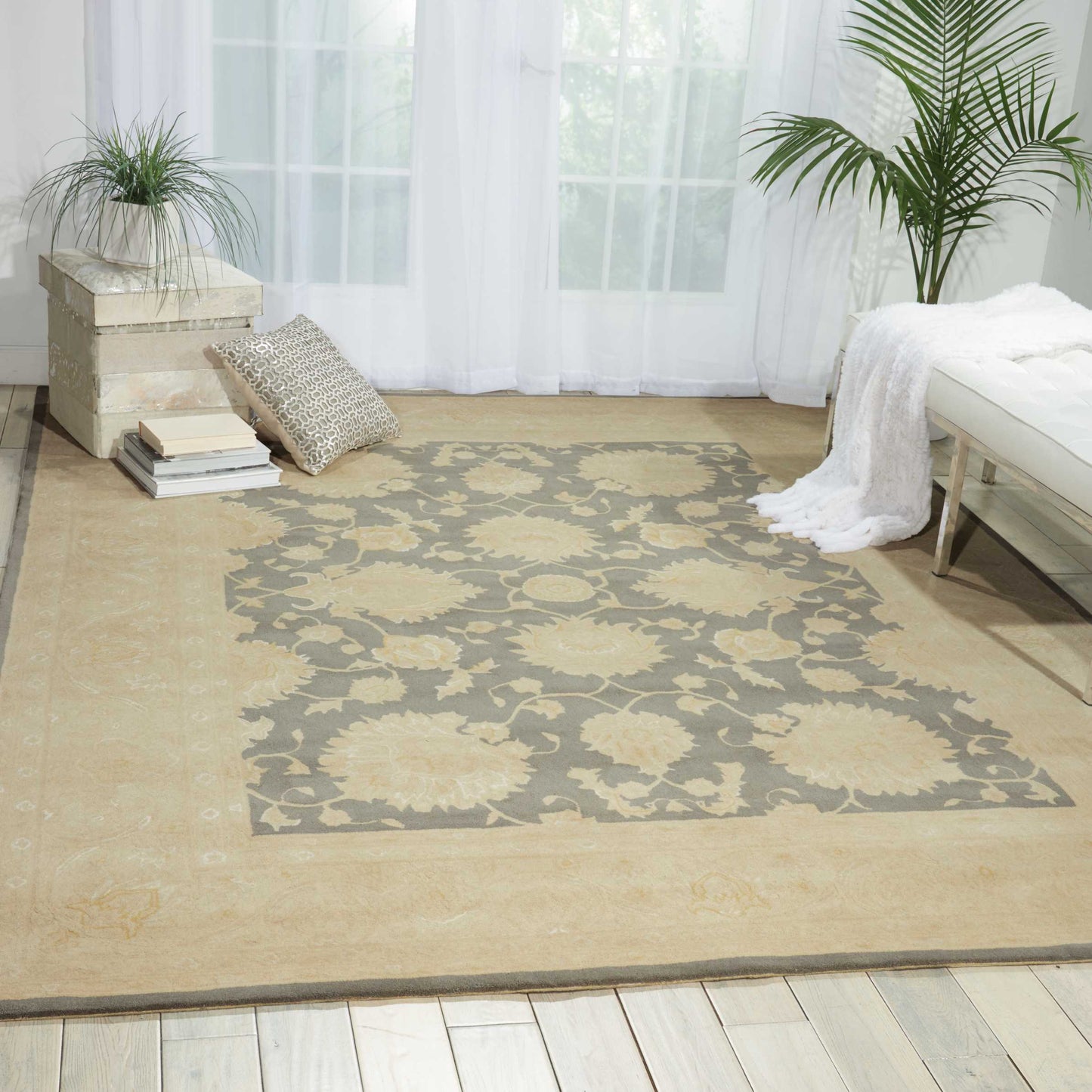 Nourison Home Royal Serenity Slate Traditional