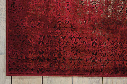 Nourison Home Karma Red Traditional