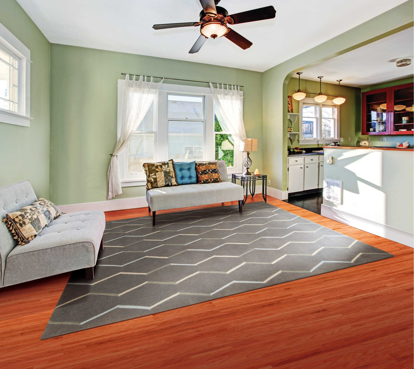 Nourison Home Contour Charcoal Contemporary