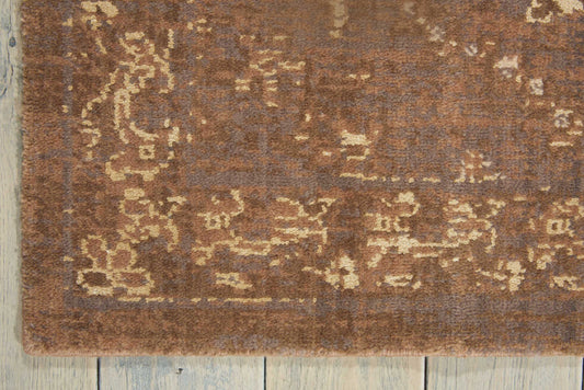 Nourison Home Silk Elements Cocoa Traditional