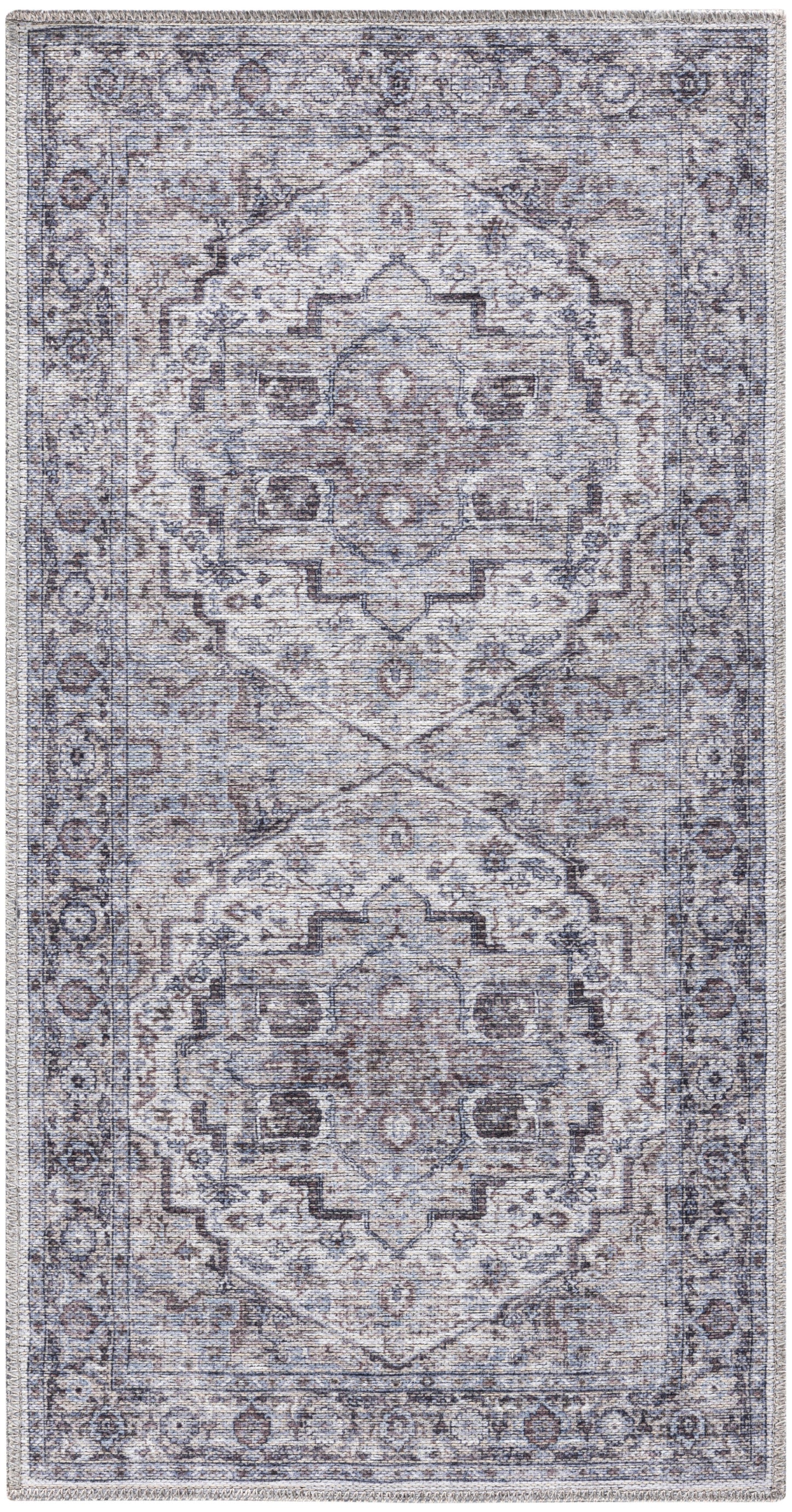 Nourison Home New Concept Washables SR101 Ivory Beige Traditional Machine Woven Rug