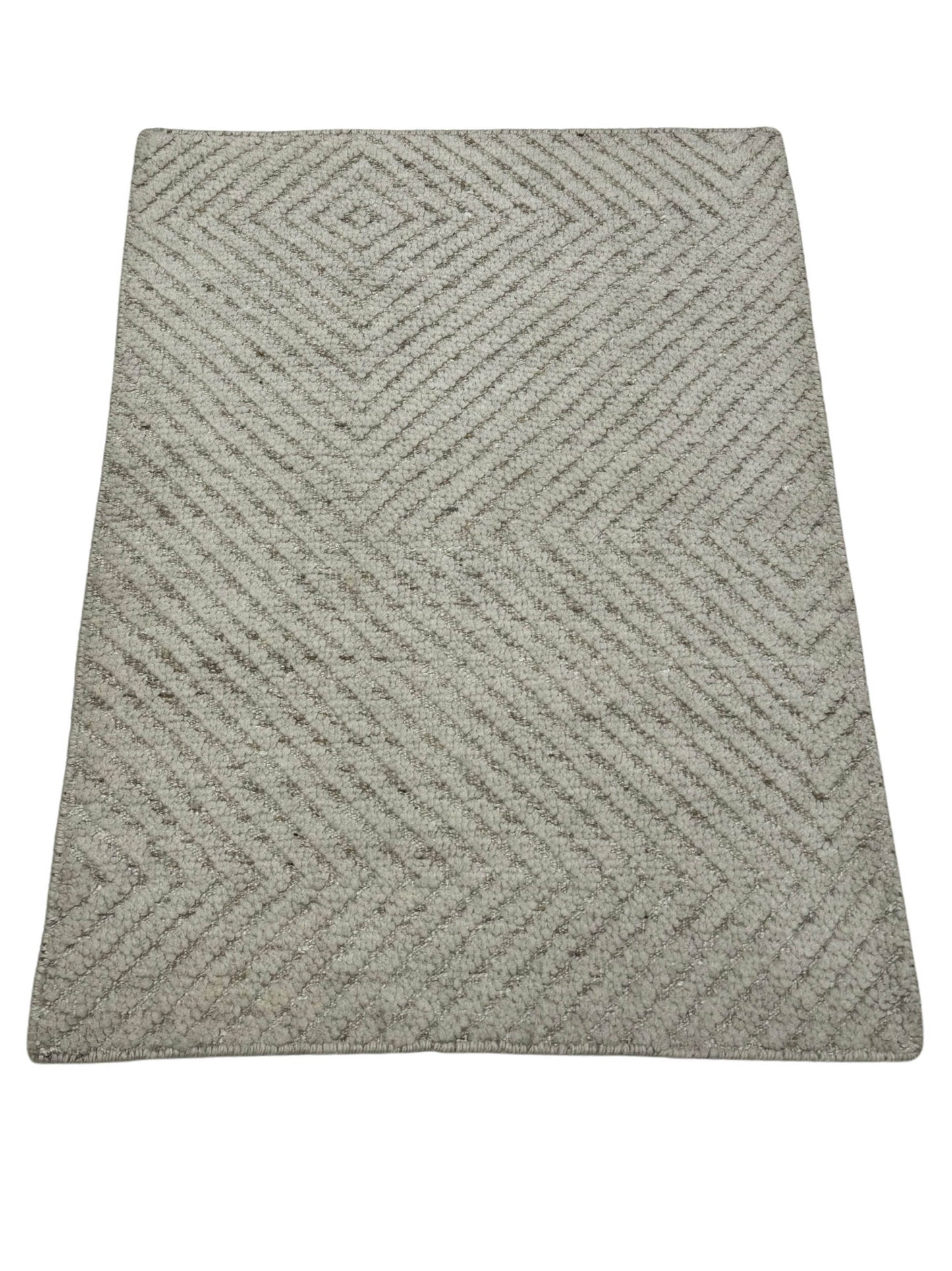 Artisan Harmony  White  Transitional Knotted Rug