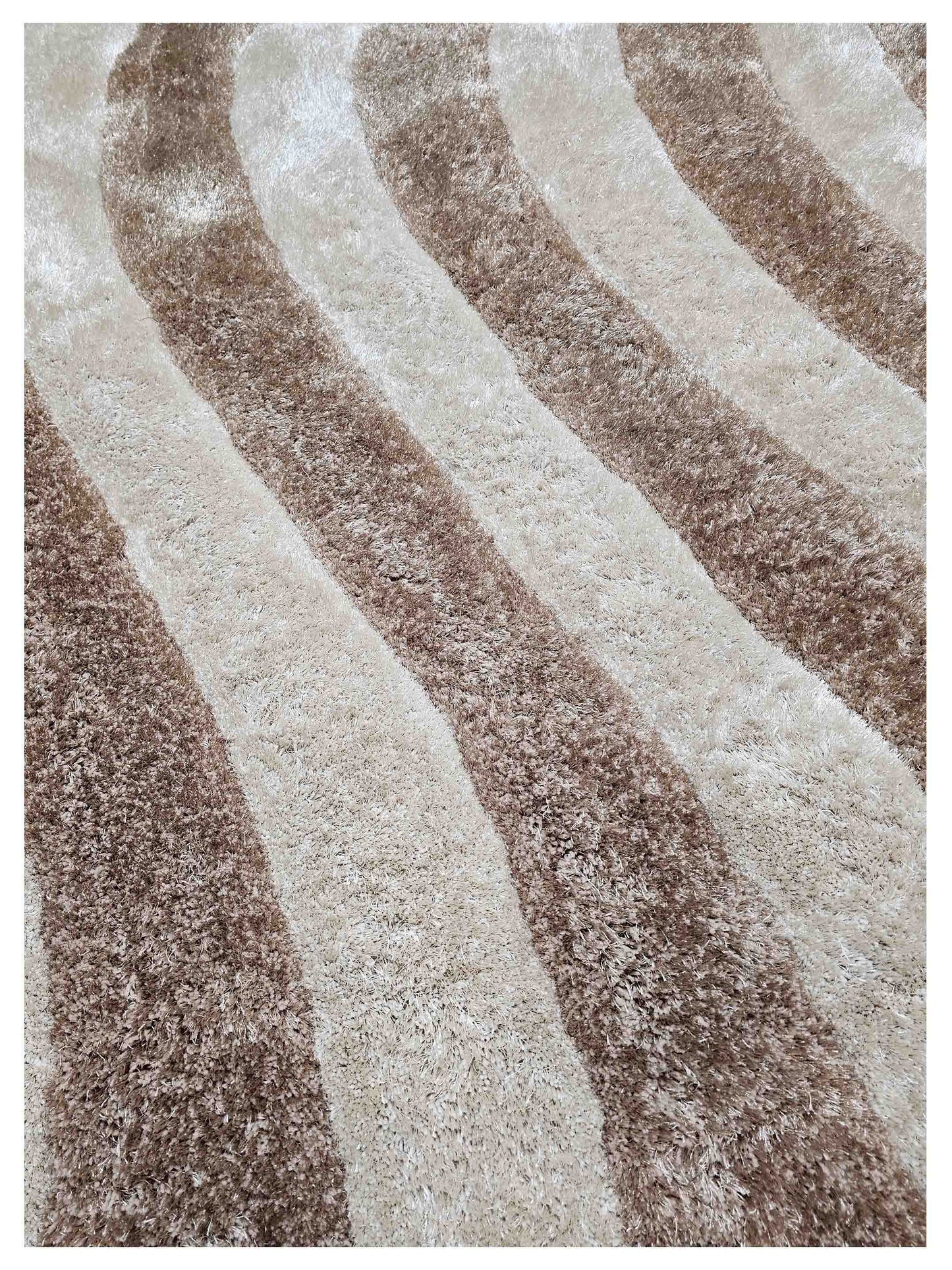 American Cover Design 3D Shaggy 3D 803 Champaign Modern Tufted Rug