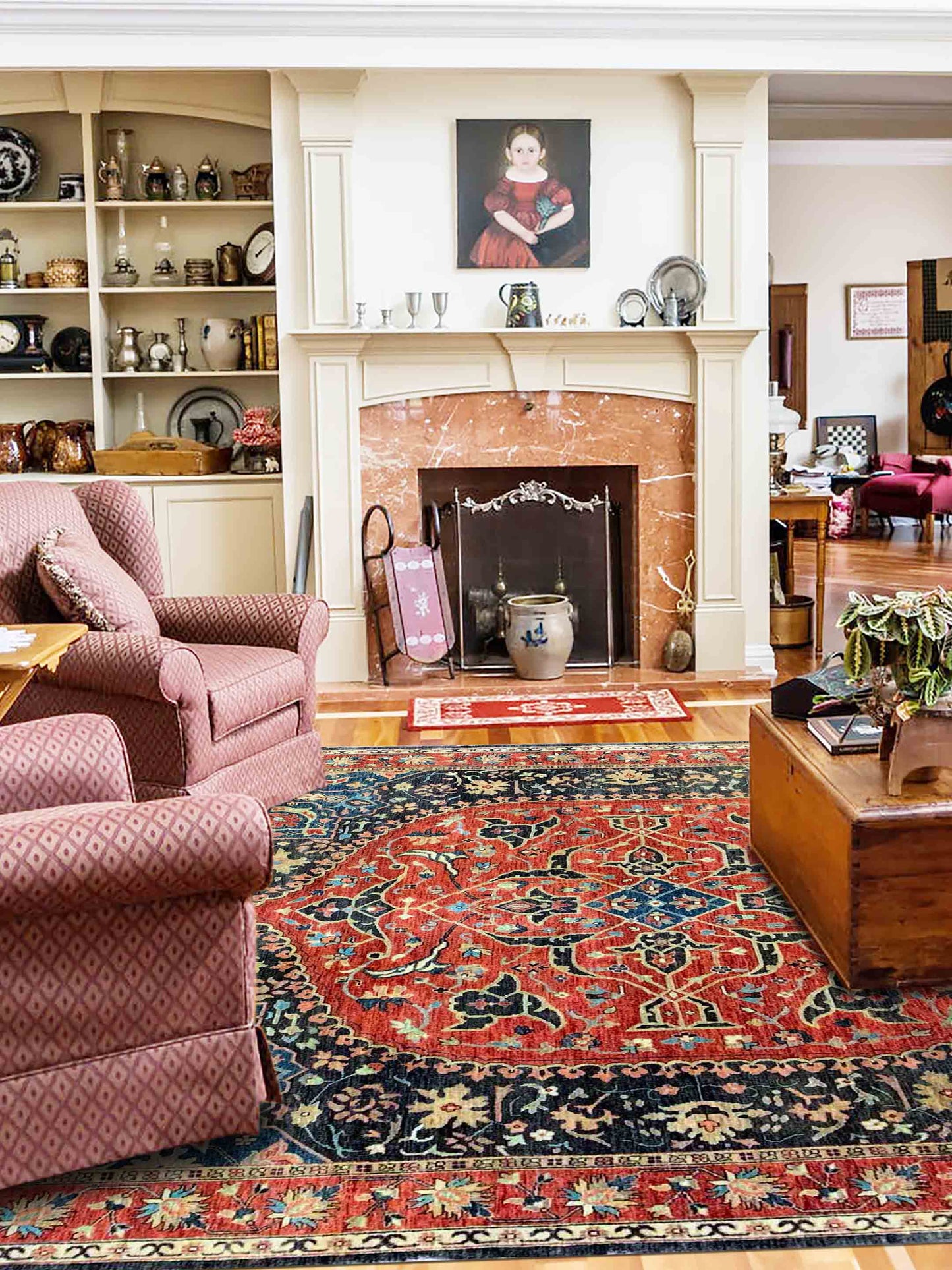 Artisan Gwyneth Rust Rust Traditional Knotted Rug - Rugs - Artisan - Atlanta Designer Rugs