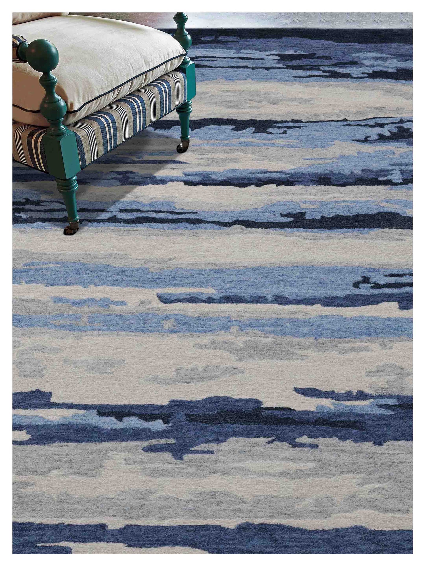 Limited ADELAIDE AD - 107 NAVY Transitional Tufted Rug - Rugs - Limited - Atlanta Designer Rugs