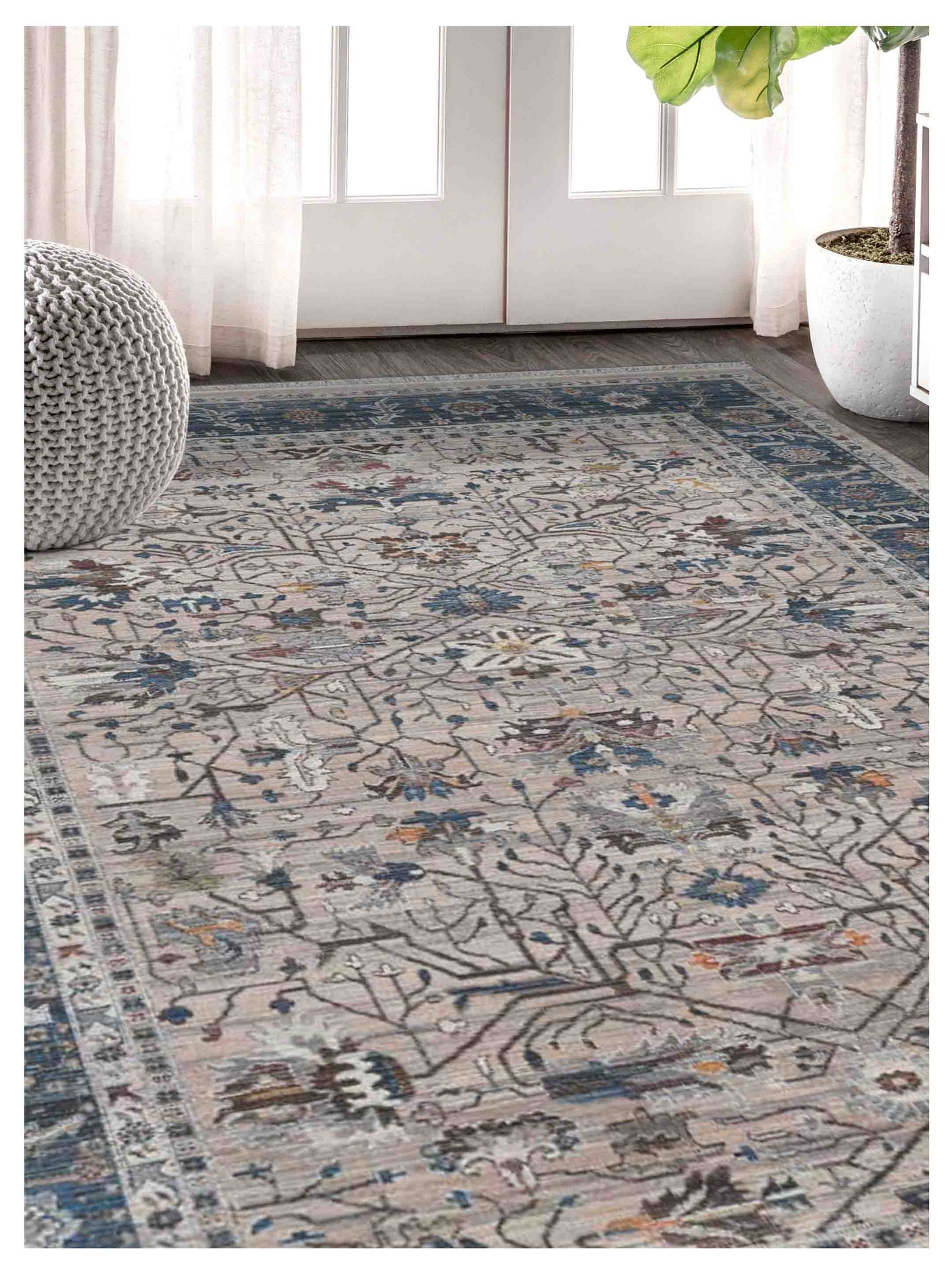Limited Dolly DA-204 Beige NAVY Traditional Machinemade Rugs