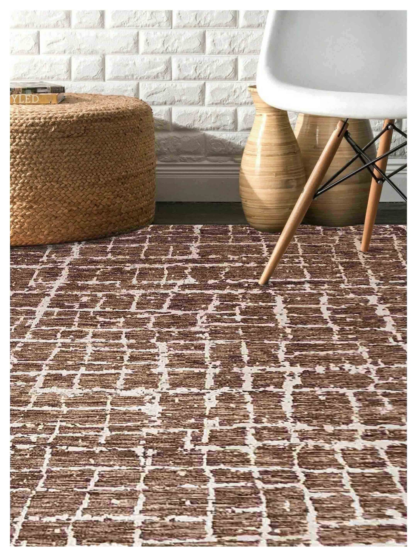 Artisan Arast Brown Ivory Transitional Knotted Rug
