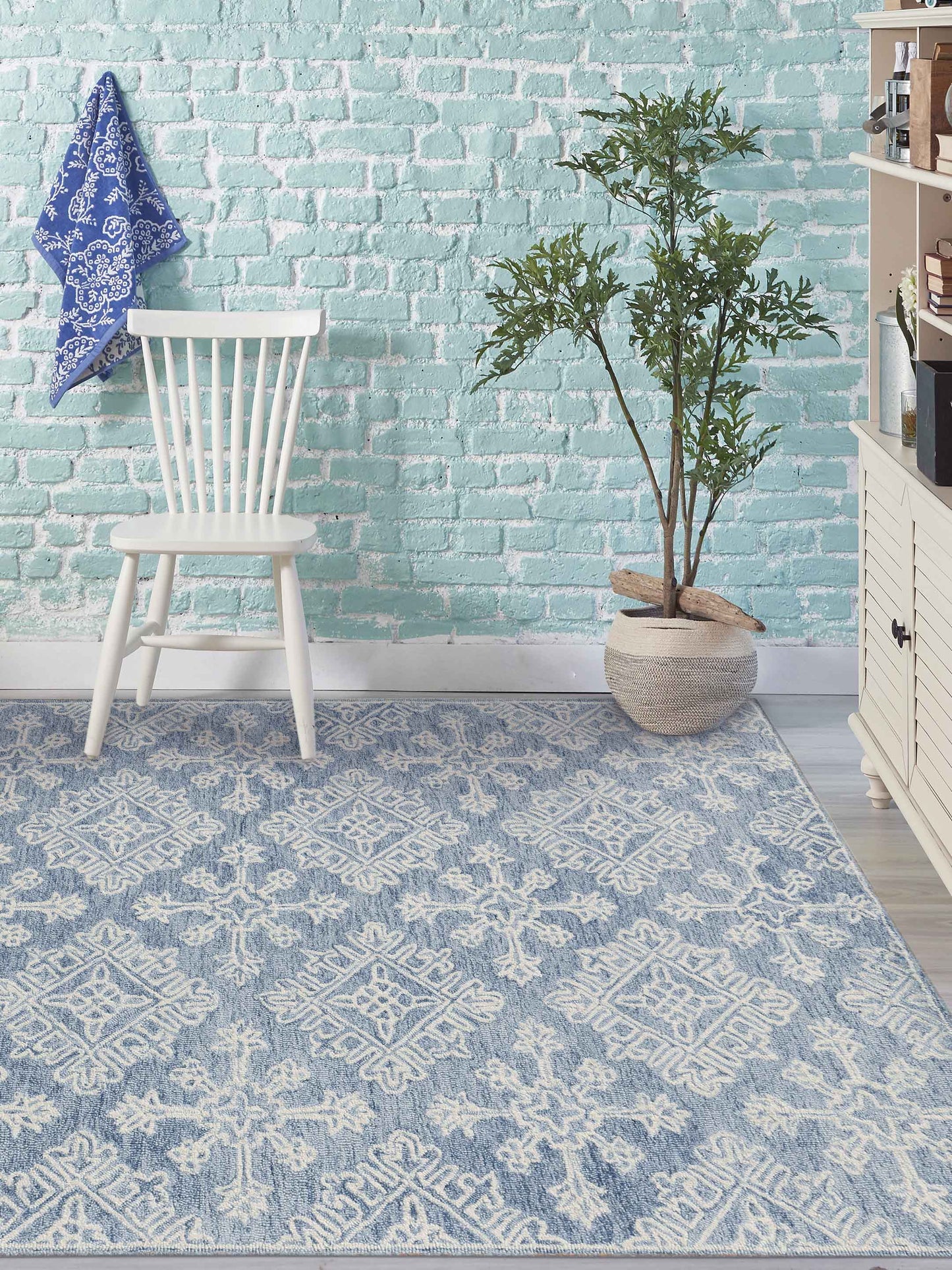 Limited BOWEN BO - 635 SKY BLUE Transitional Tufted Rug - Rugs - Limited - Atlanta Designer Rugs