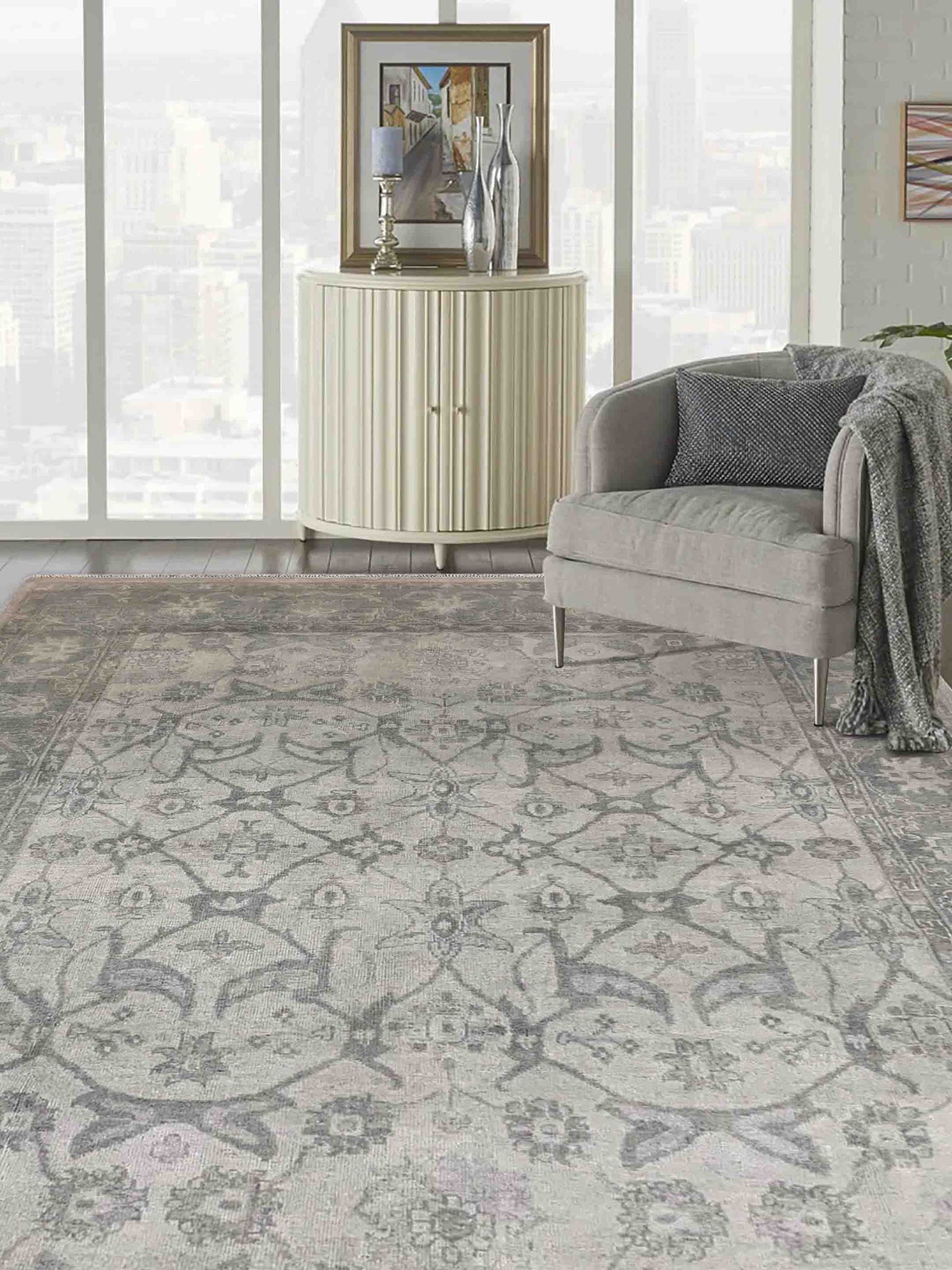 Artisan Emma Cream Traditional Knotted Rug - Rugs - Artisan - Atlanta Designer Rugs