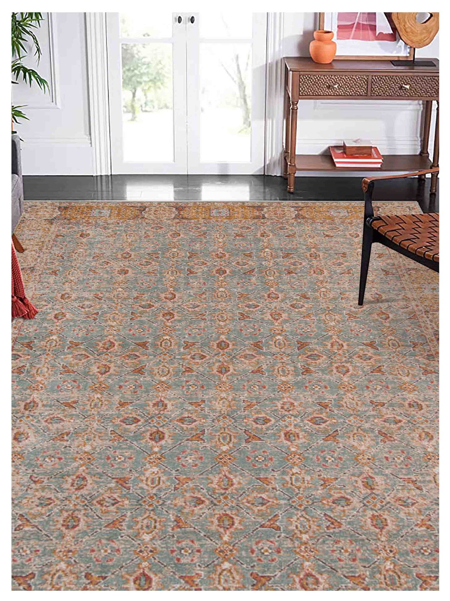 Limited Isabelle IR - 908 TEAL GOLD Traditional Machinemade Rug - Rugs - Limited - Atlanta Designer Rugs