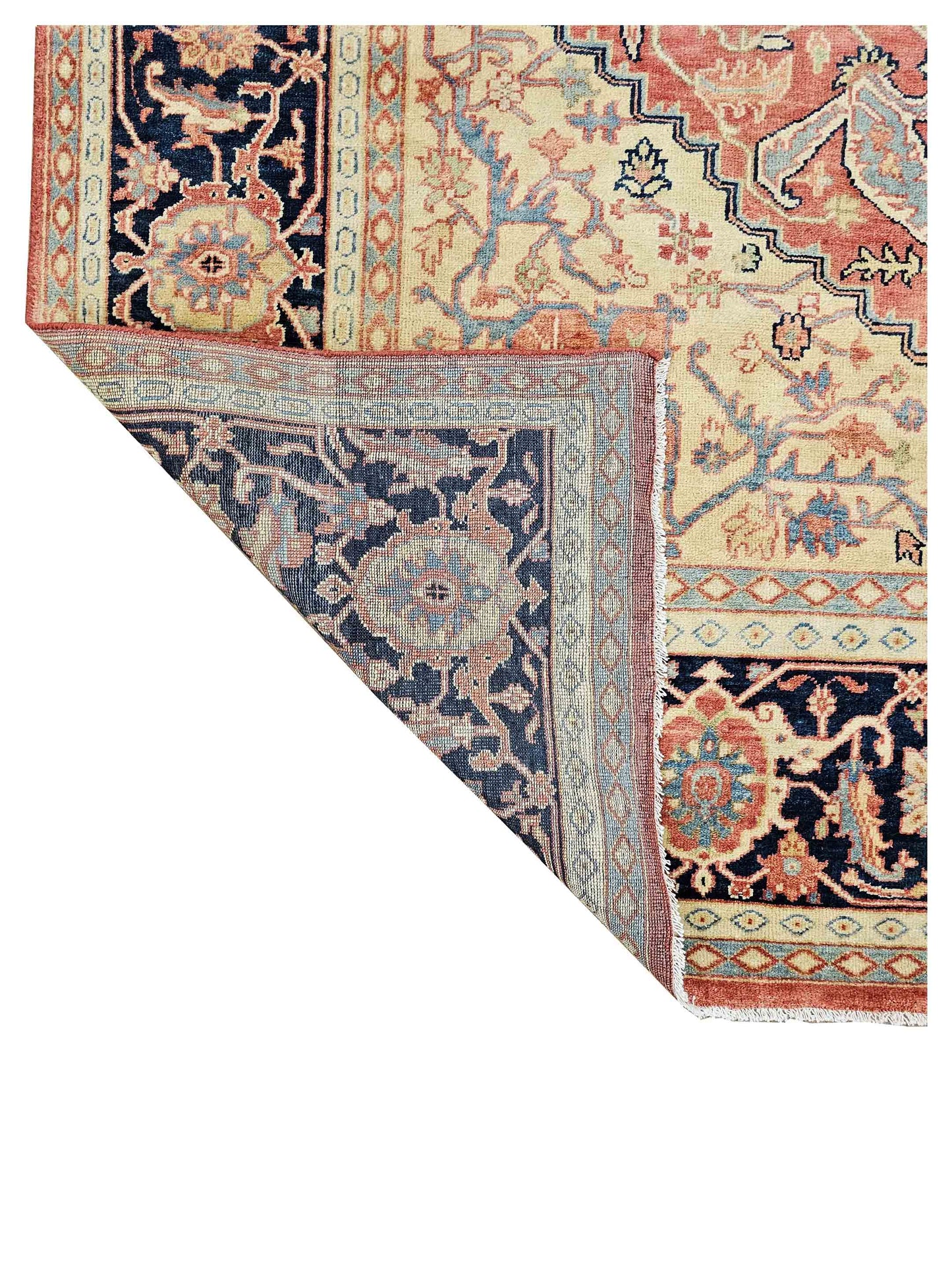 Artisan Gwyneth Red Black Traditional Knotted Rug