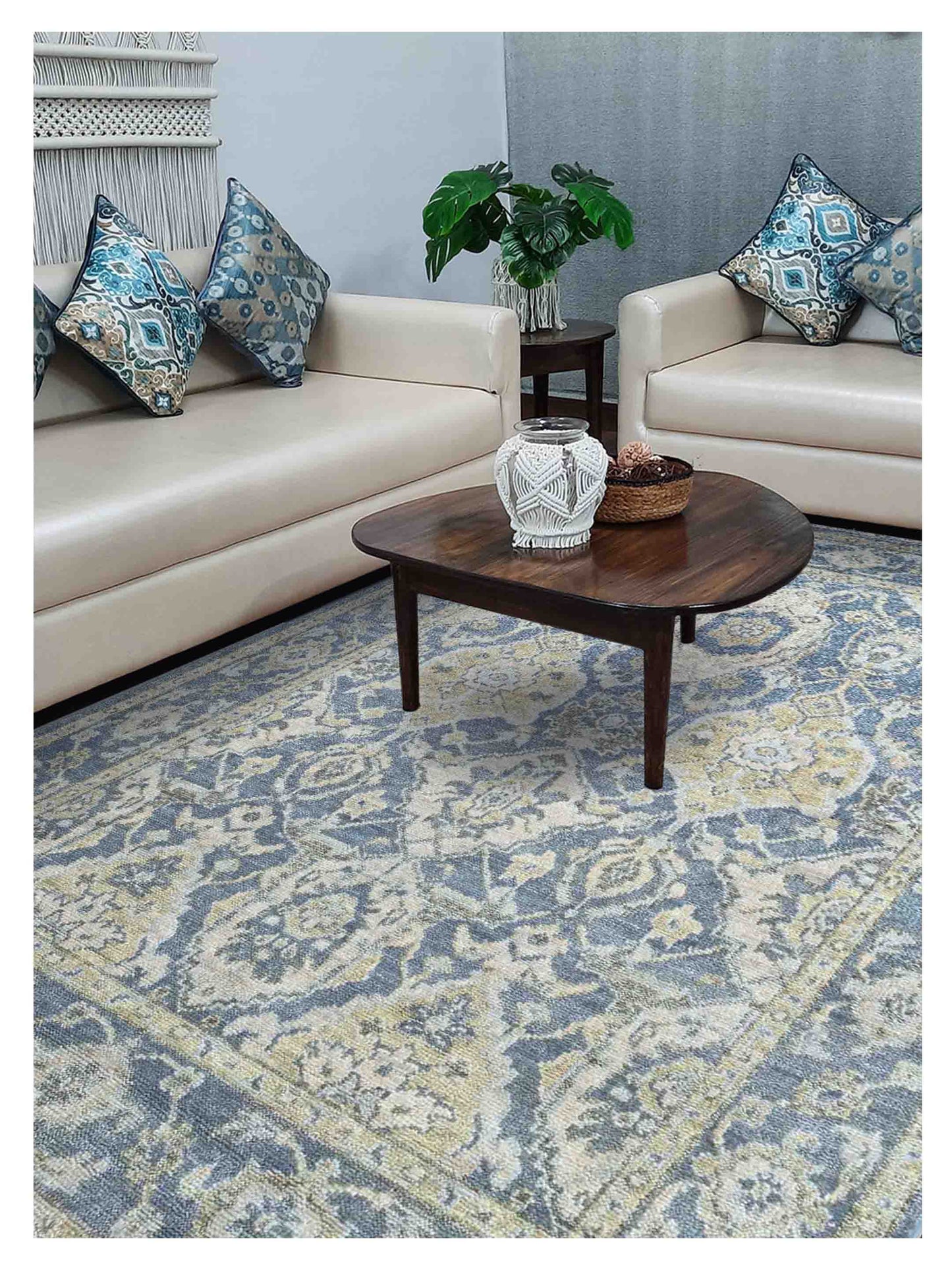 Artisan Felicity Lt.Blue Lt.Blue Traditional Knotted Rug