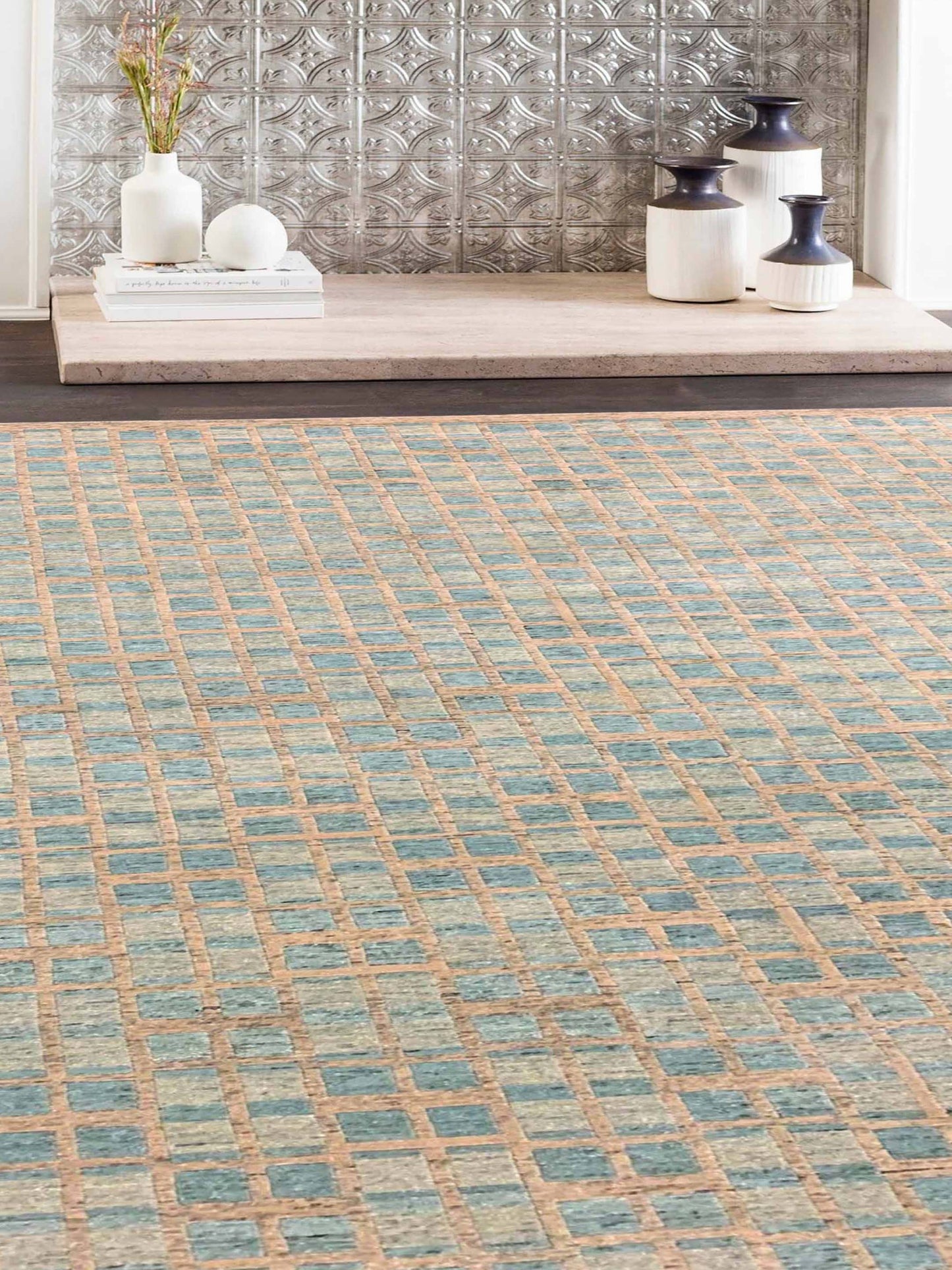 Artisan Toni Green Transitional Knotted Rug - Rugs - Artisan - Atlanta Designer Rugs