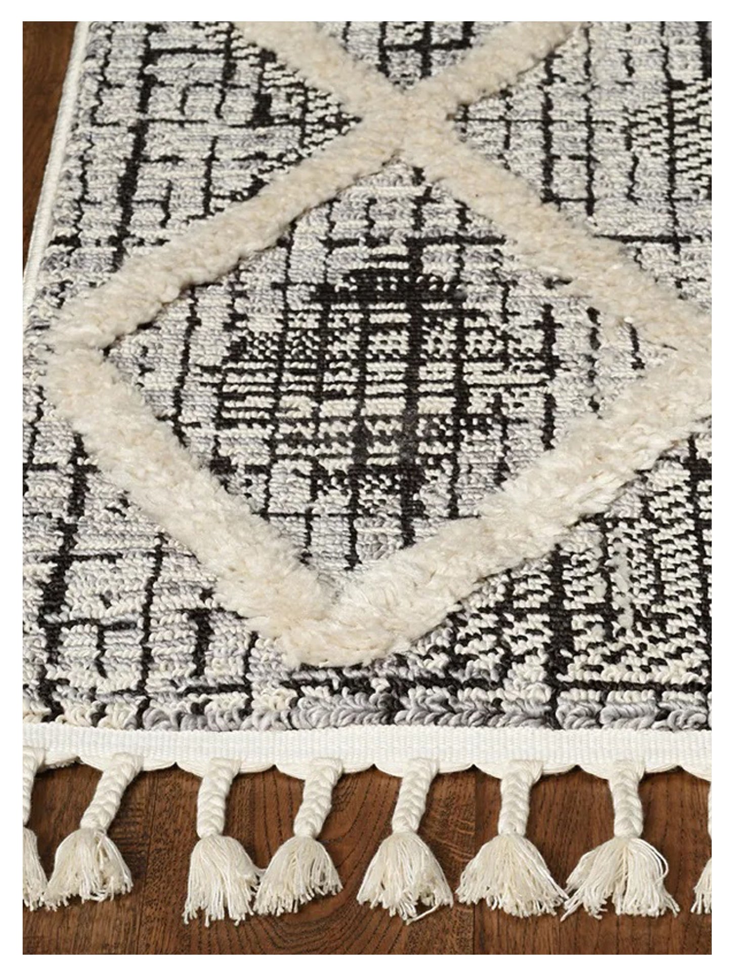 KAS Willow 1101 Charcoal  Transitional Machinemade Rug