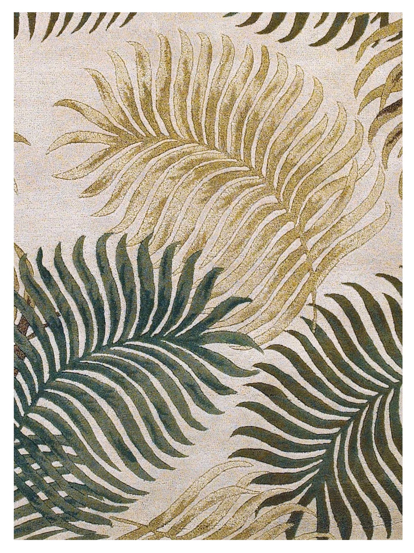 KAS Havana 2622 Natural Florals & Tropicals Tufted Rug - Rugs - KAS - Atlanta Designer Rugs