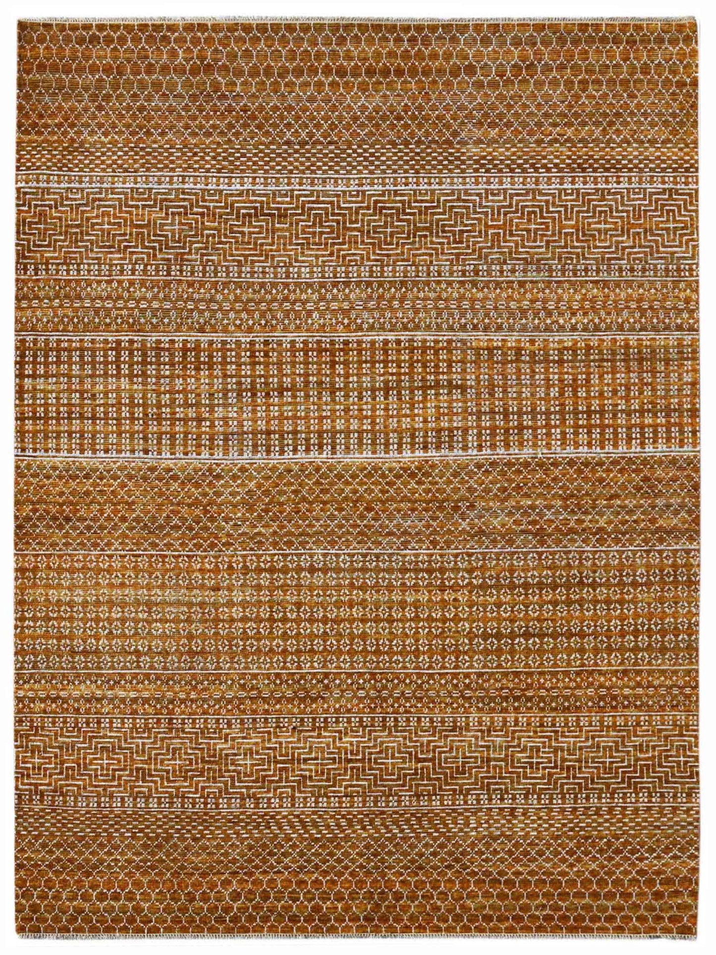 Limited LISMORE LI-103 Orange Transitional Knotted Rug