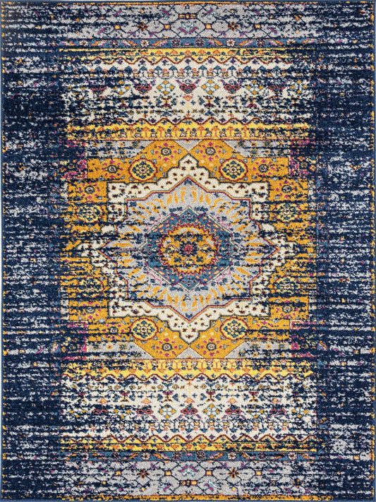 Limited Grace GE-354 NAVY Traditional Machinemade Rug