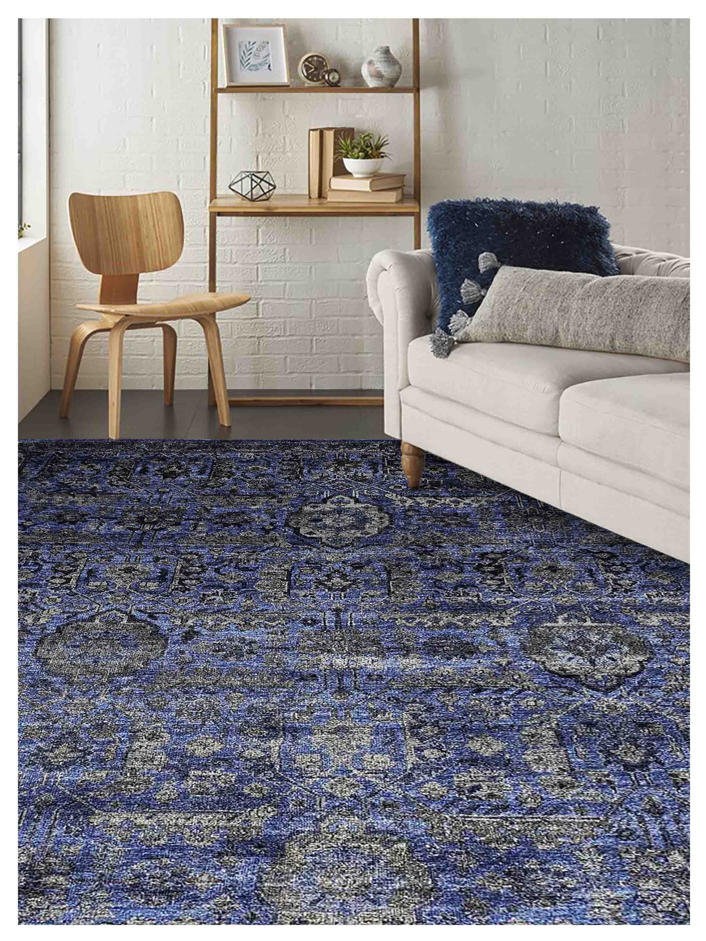 Artisan Nova Indigo Transitional Knotted Rug - Rugs - Artisan - Atlanta Designer Rugs