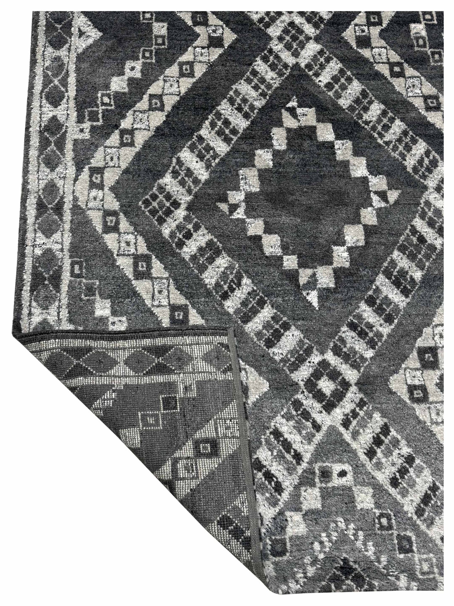 Artisan Marion Grey Contemporary Knotted Rug