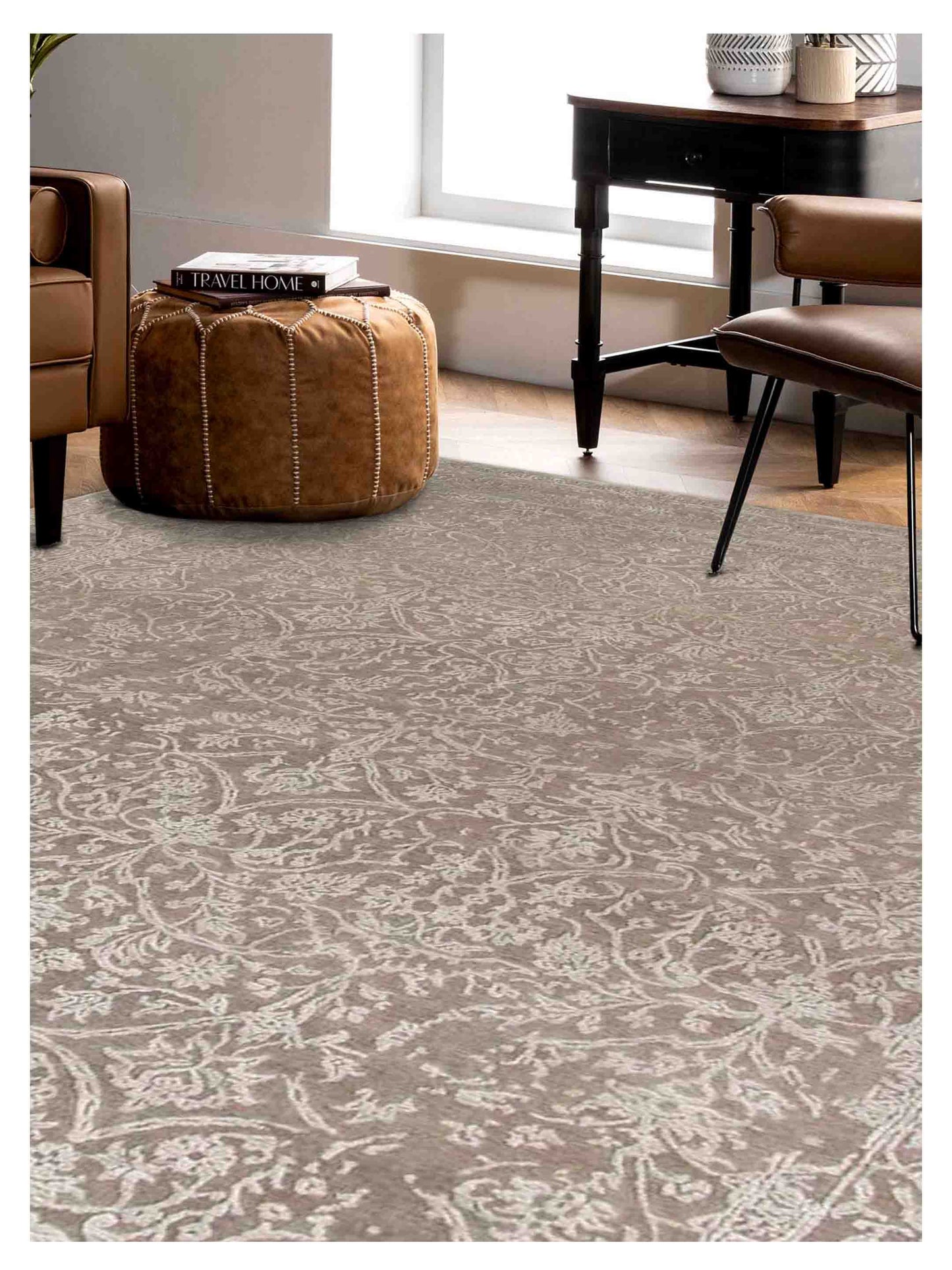 Limited Mossman MOM-909 Silver Sand Traditional Knotted Rug