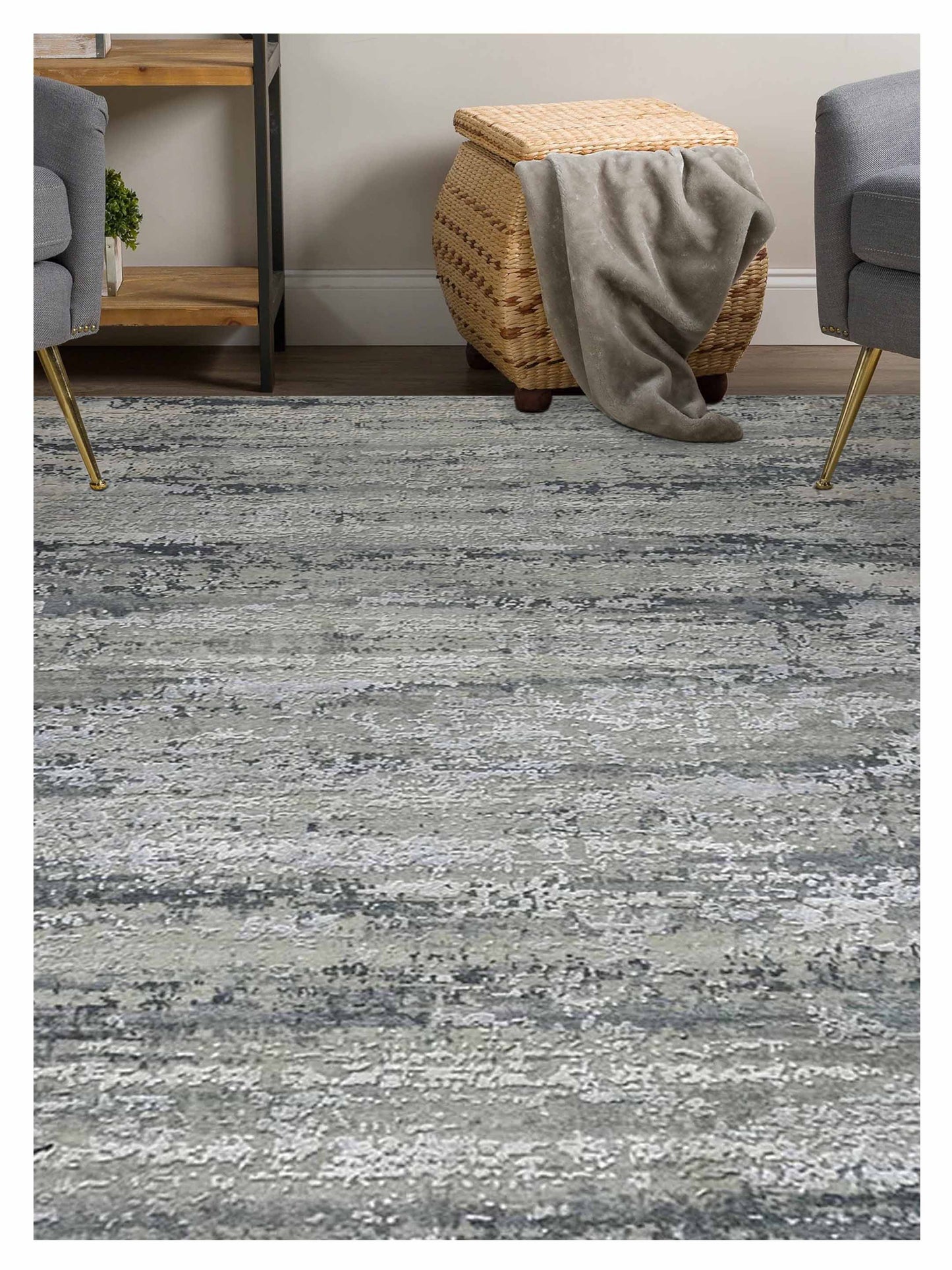 Limited MORWELL MO-447 SILVER Transitional Knotted Rugs