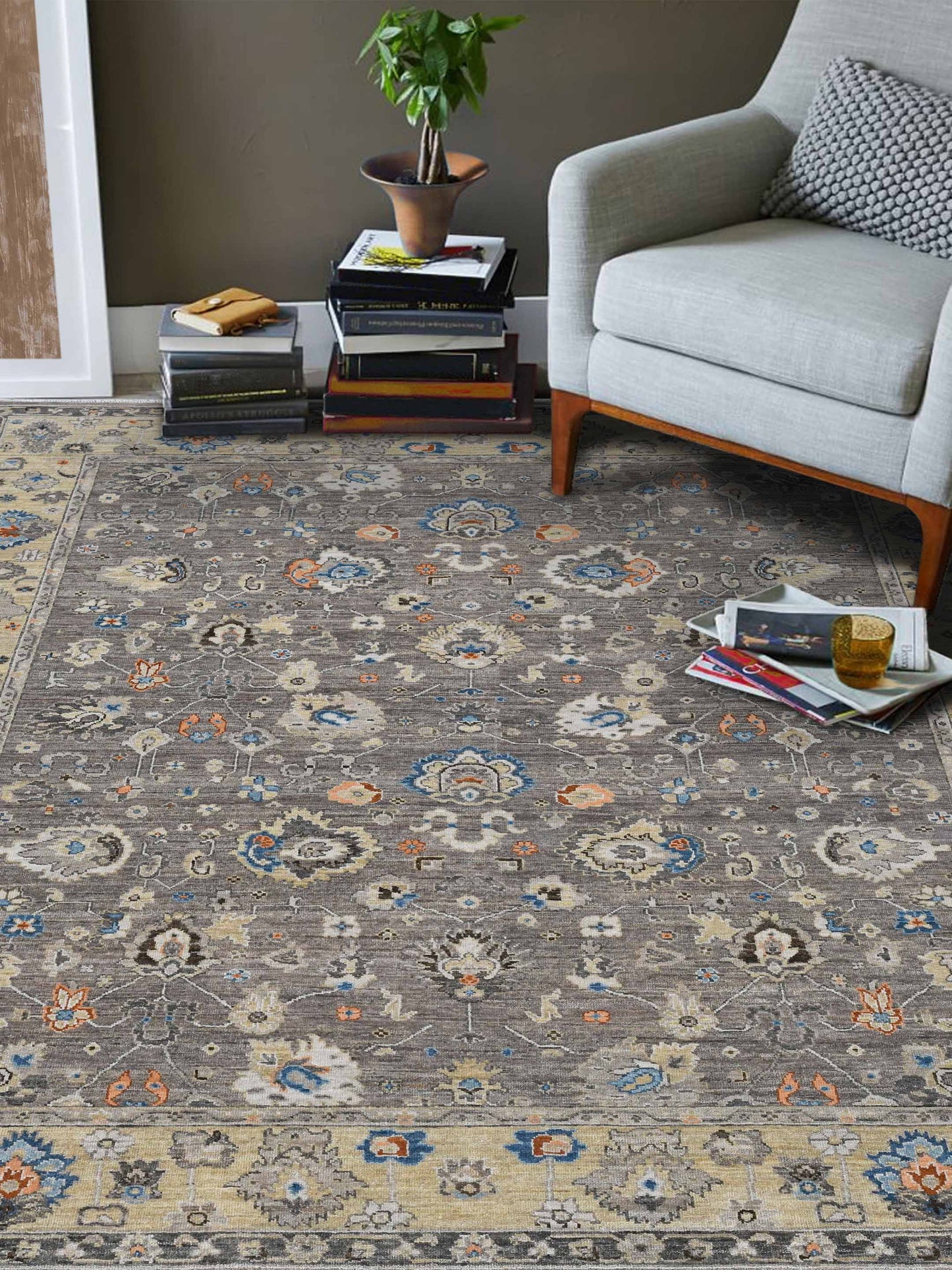 Limited NEWCASTLE NE - 346 WARM TAUPE MELLOW Traditional Knotted Rug - Rugs - Limited - Atlanta Designer Rugs