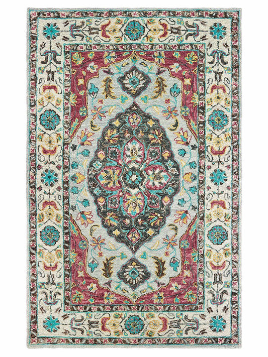 Oriental Weavers ZAHRA 75504 Grey Traditional Tufted Rug