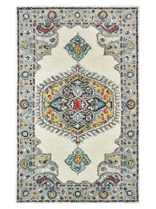 Oriental Weavers ZAHRA 75505 Ivory Traditional Tufted Rug